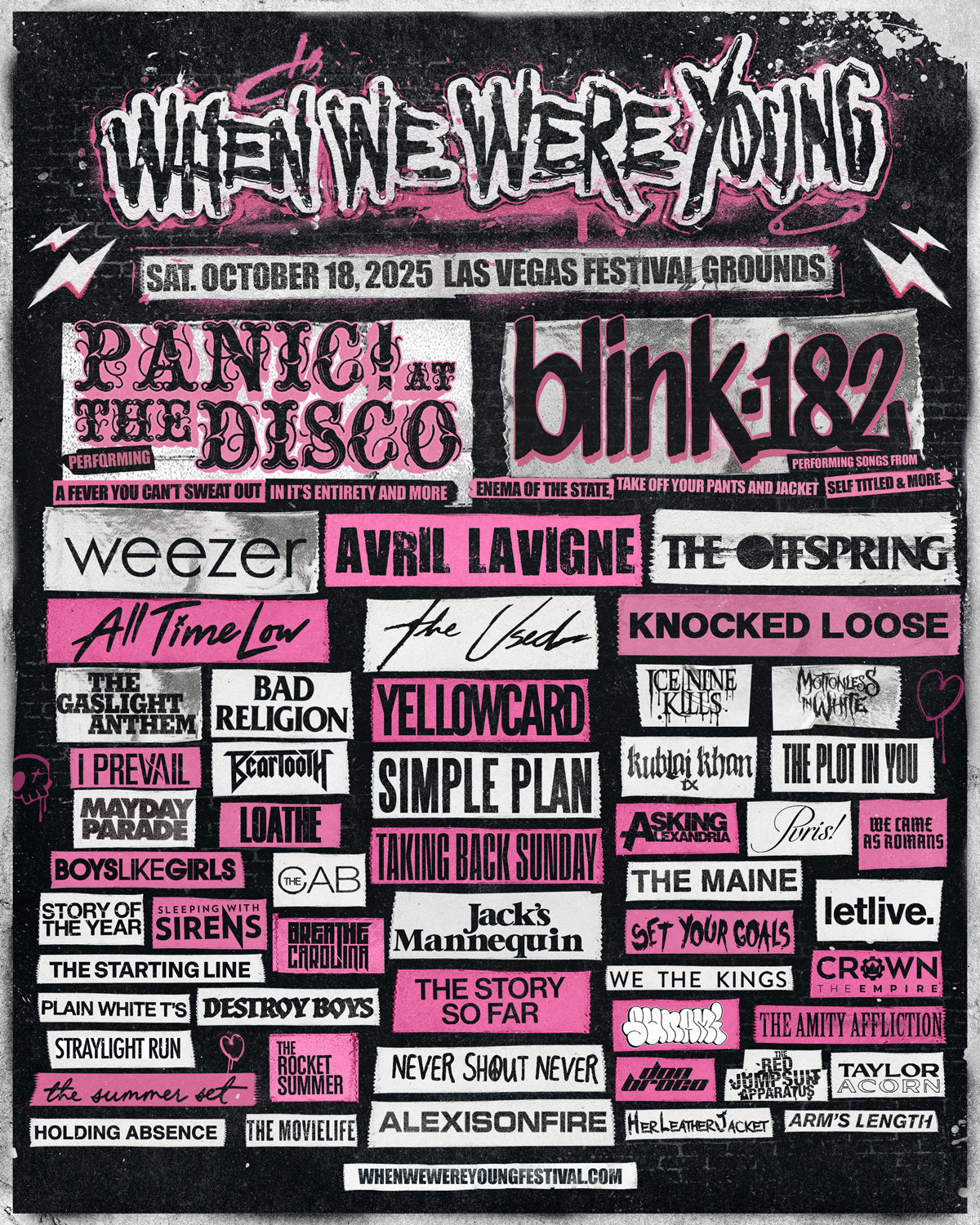 WHEN WE WERE YOUNG - Mini Verse Style Festival Poster - 2025