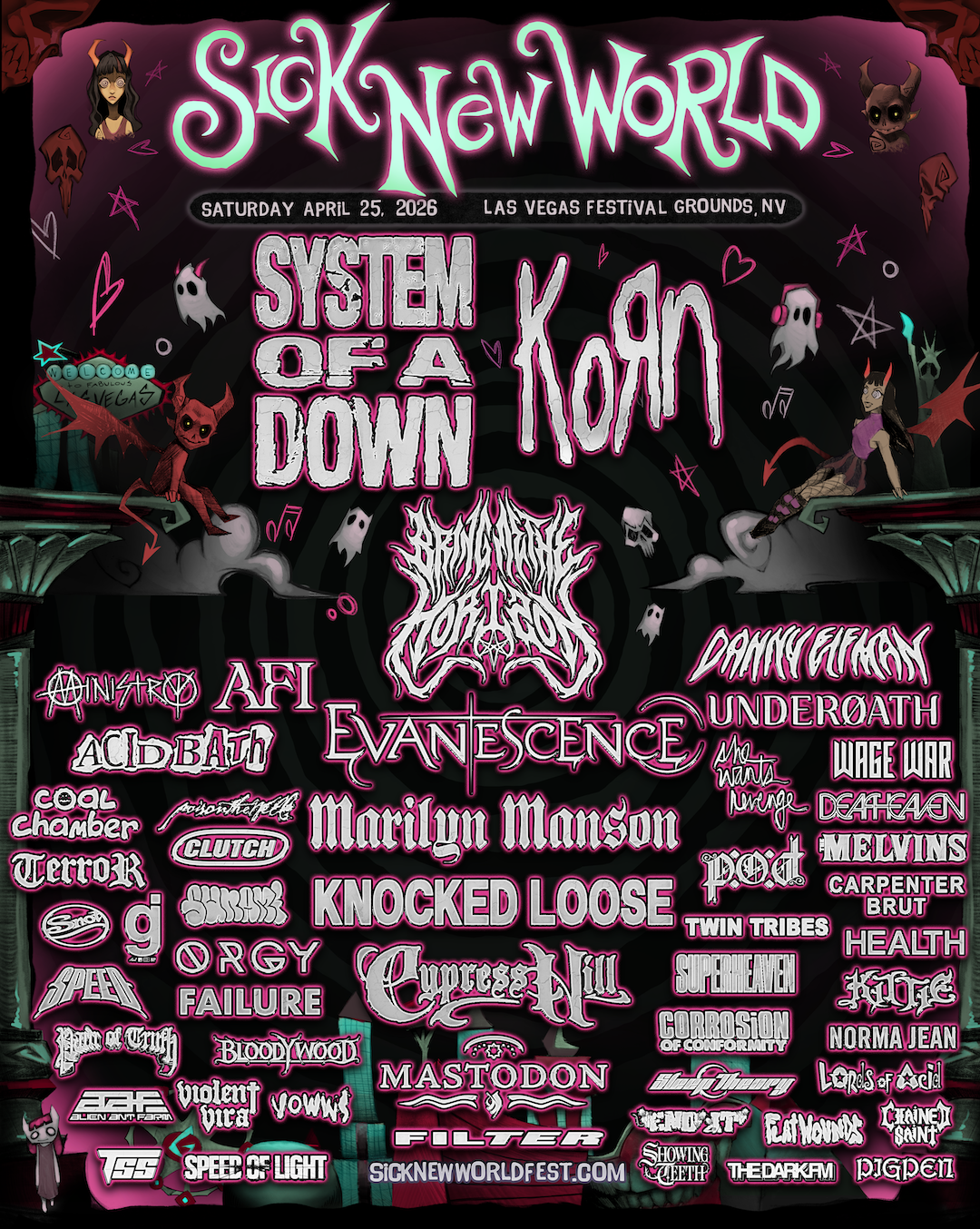 SICK NEW WORLD - Mini Verse Style Festival Poster