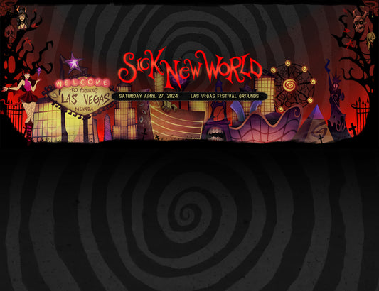 Sick New World Hard Sign-10"x 13"-Wrist Band Holder